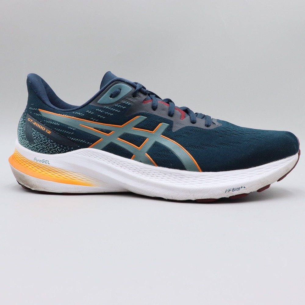 ASICS GT-2000 12 Running Shoes Mens Size 13 US Deep Ocean Orange 1011B691